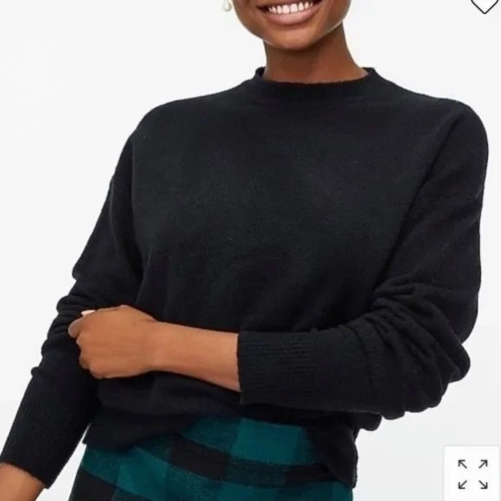 J.Crew Boxy mockneck sweater in extra-soft yarn